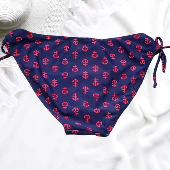 Bluenotes Other - Blue and Red Anchor Bikini Bottom- Classic cut